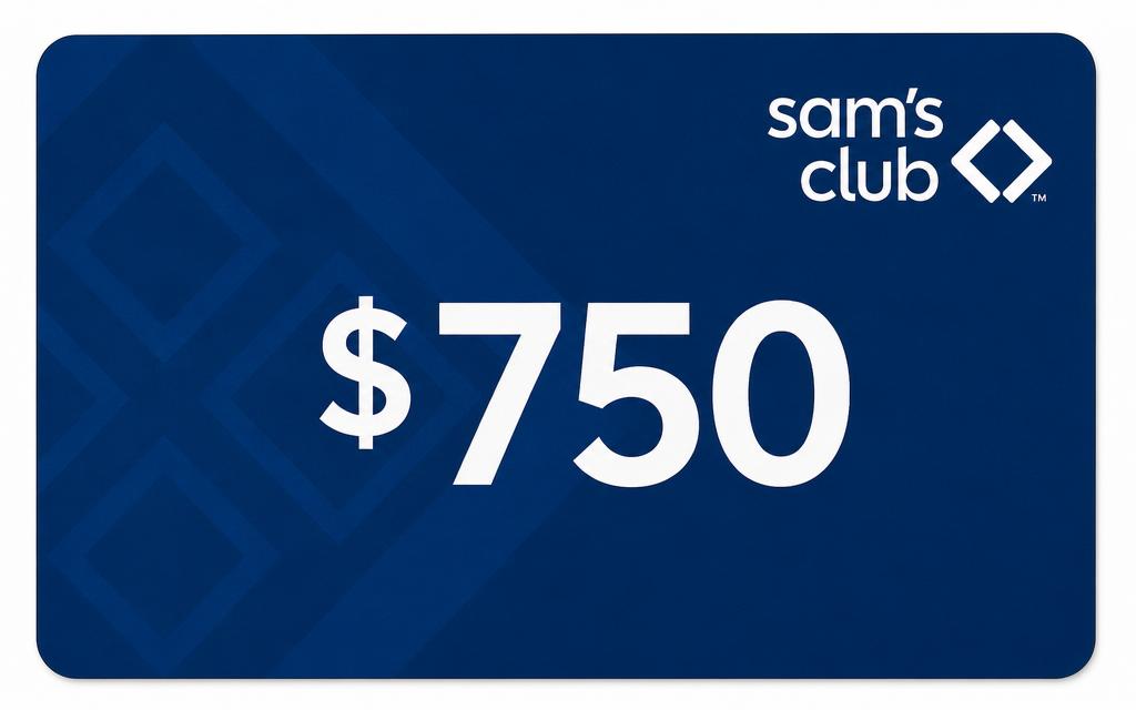 Sam's Club $750 gift card
